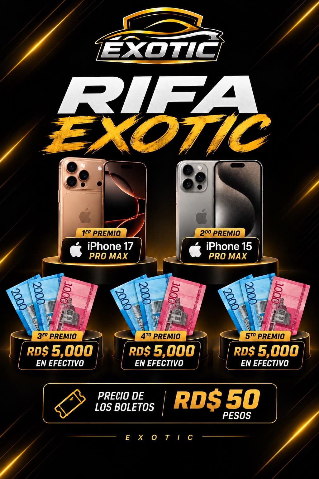 RIFA EXOTIC – ¡Participa y Gana en Grande!